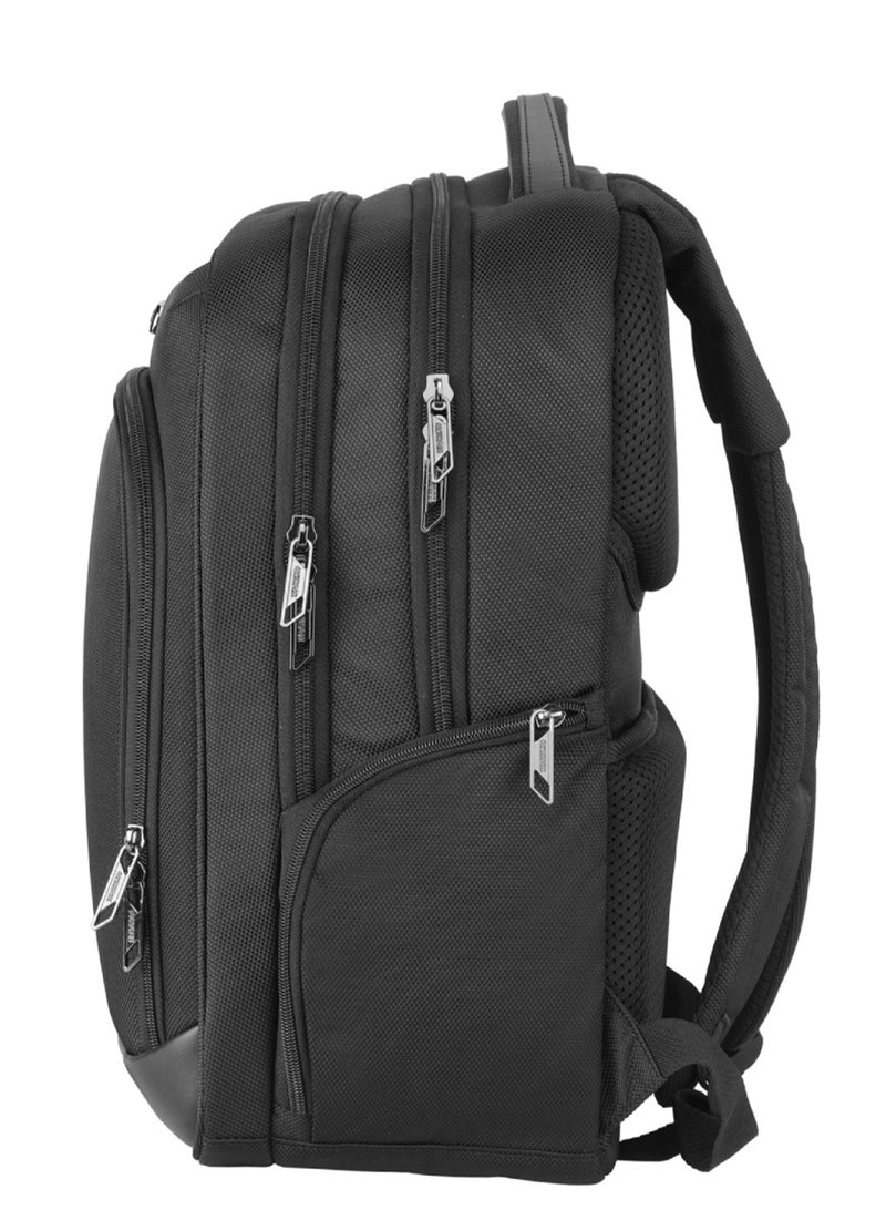 AMERICAN TOURISTER Bass 15.6" Laptop Backpack 31L Capacity, 100% Polyester, Black|Tractum Suspension|Ergo Back & Shoulder|Tablet Compartment - 1 Year International Warranty - Image 2