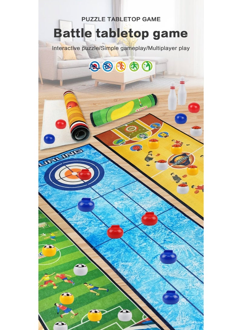 Shuffleboard Football Rolling Game Interactive Toy - Family Board Games for 6+ Kids Adults | Party Board Games Night, Birthday Party, Kids Educational Toys | Parents Children Multiplayer Competition - Image 4