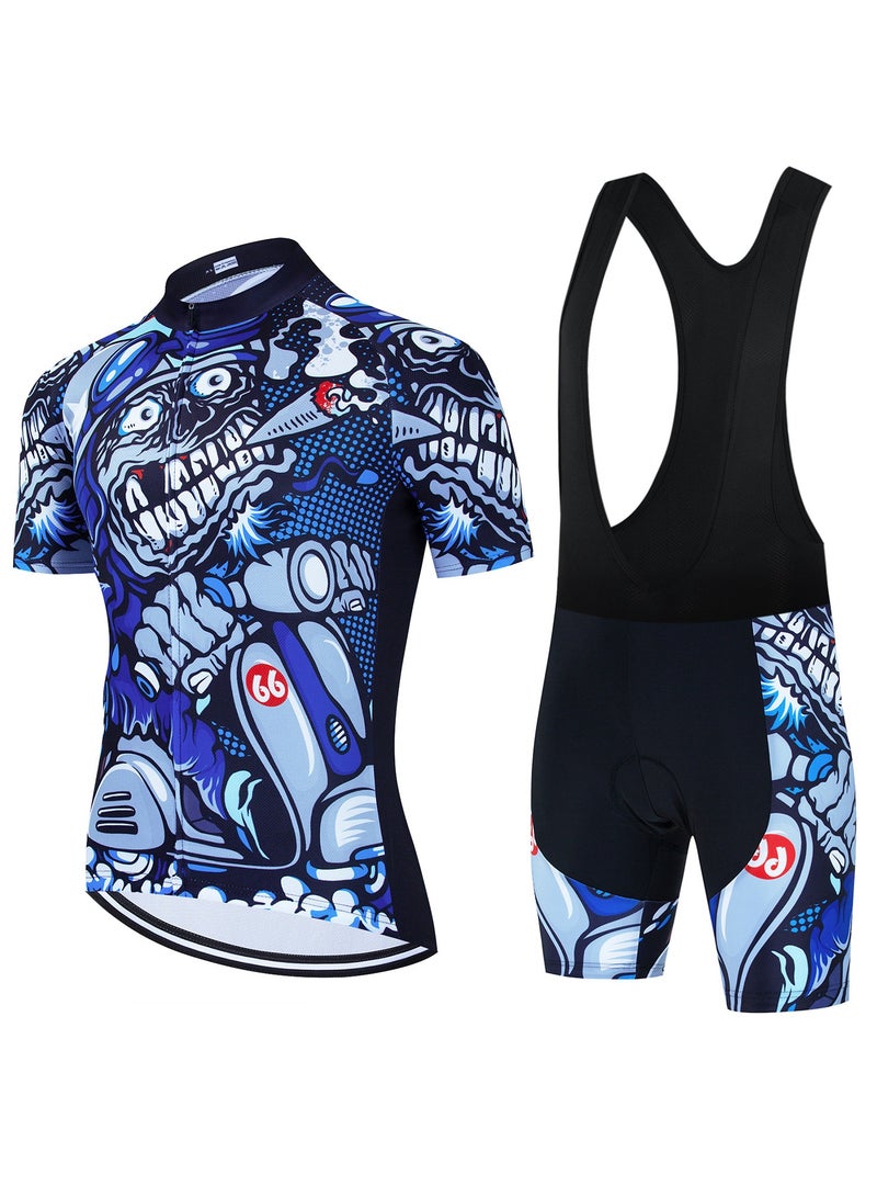 KUYING Summer Short Sleeved Cycling Suit Set - Image 1