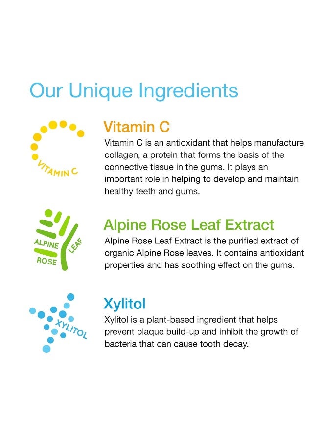 Rain Natural Baby Fluoride Free Kids Toothpaste Gel - Safe to Swallow Infant Toddler Tooth Paste, 2.8 Oz, Babies Training, Ages 6 to 12 months and Up Vitamin C Watermelon Toothpaste for Kids 0-6 years - Image 3