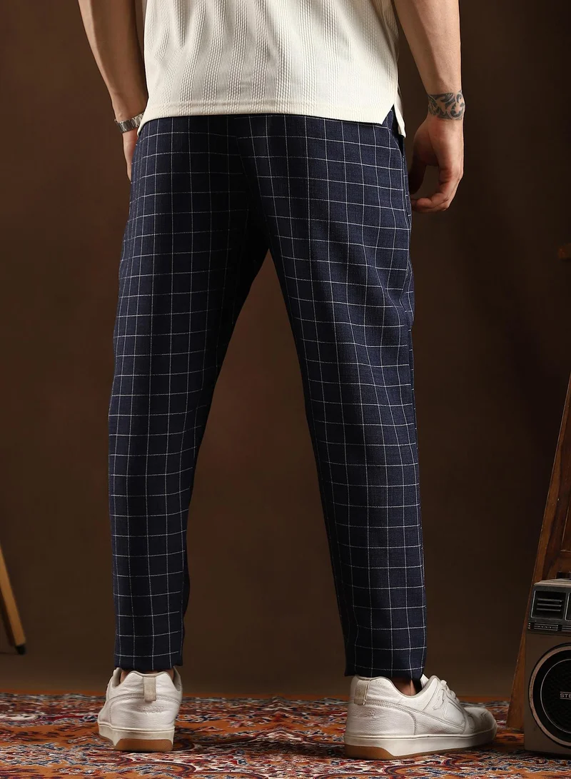 Campus Sutra Lightweight - Graph Tailored Trousers
