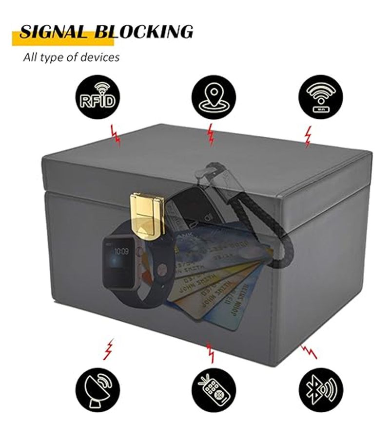 1 Set Faraday Box and Bag for Car Key Mobile Phone Signal Shielding - Image 1