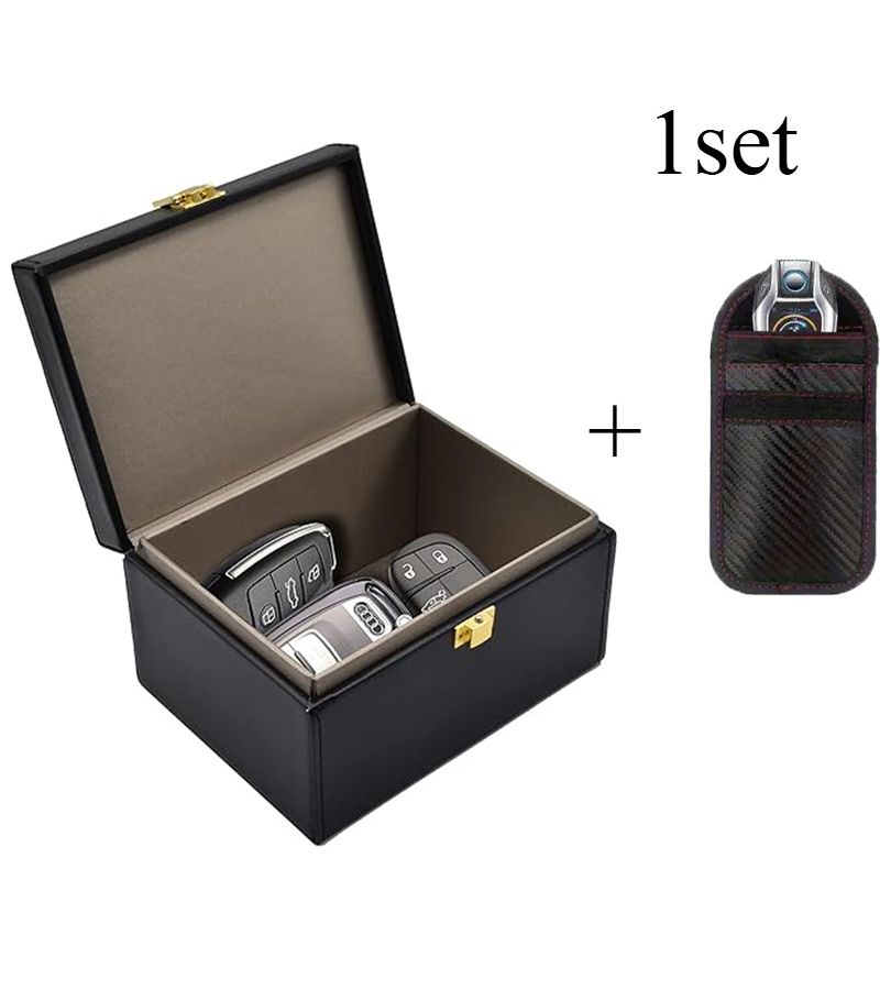 1 Set Faraday Box and Bag for Car Key Mobile Phone Signal Shielding - Image 5