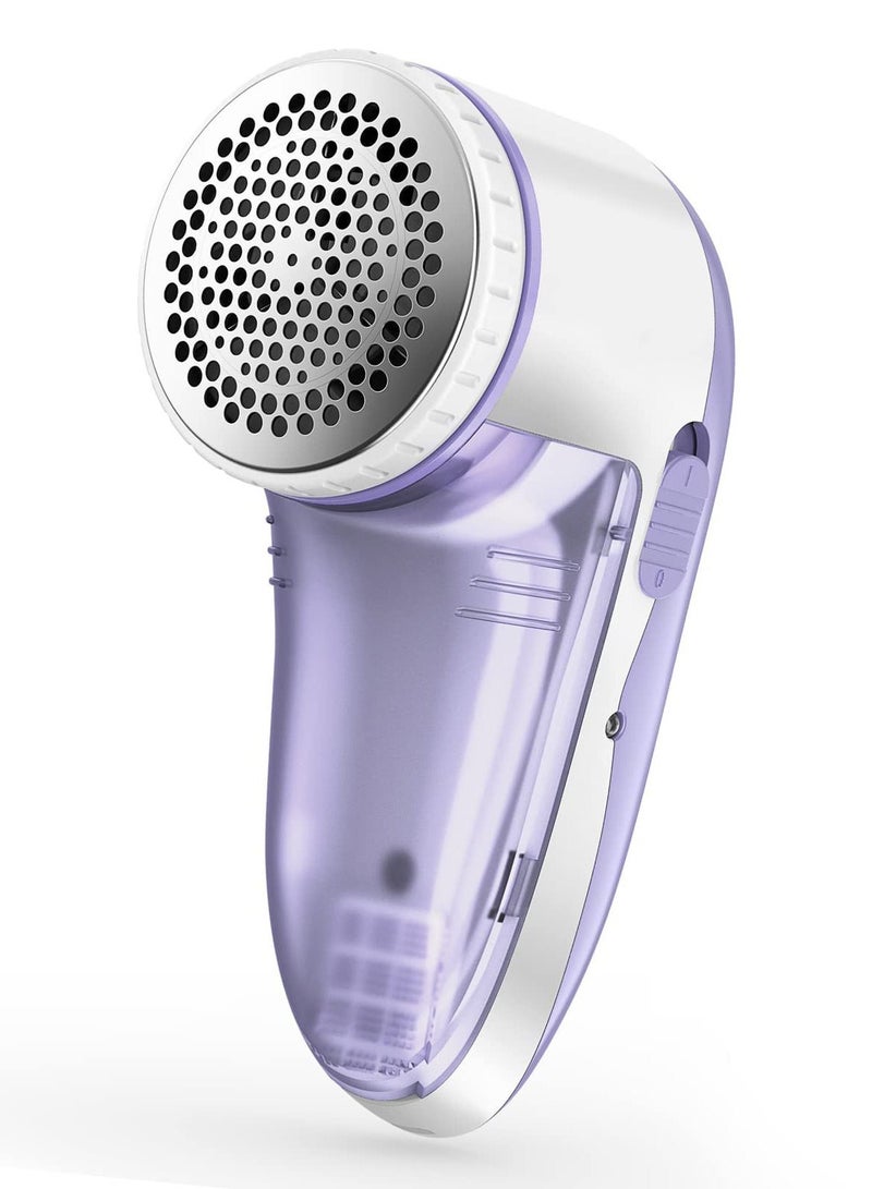 Y&D Fabric Shaver Defuzzer, Electric Lint Remover, Rechargeable Sweater with Stainless Steel 3-Leaf Blades Dual Protection Removable Bin  - Image 1