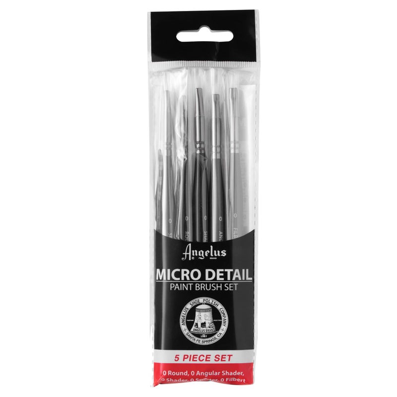 Angelus Micro Detail Paint Brush Set of 5 - Image 4