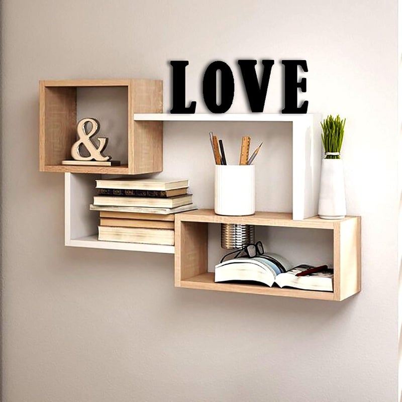 vah VAH Black Wood Polished Letter Photo Wall Hanging Decorative Alphabet with Clips O  - Image 5