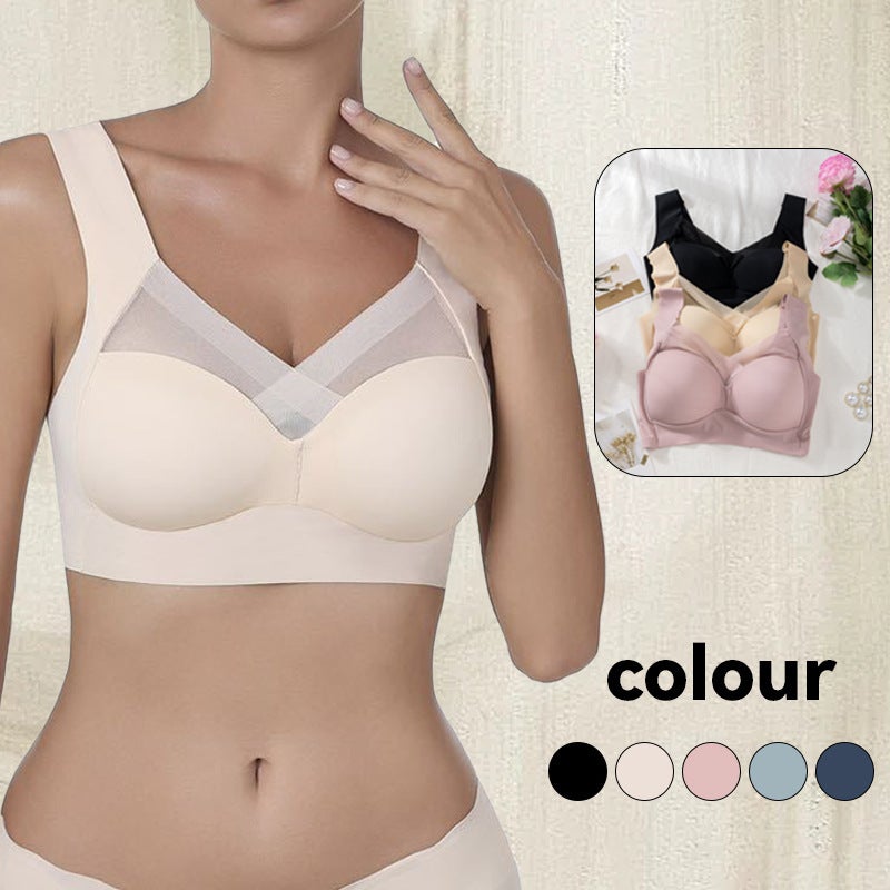 Exclusive Label-Free Seamless Underwear With Integrated Fixed Cup, Large U-Shaped Beautiful Back Bra - Image 3