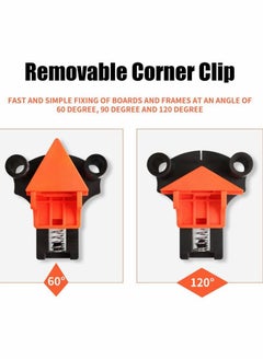 Y&D Corner Clamps for Woodworking, 4 Pcs Clip Fixe, 60/90/120 Degree Angle Wood Clamp Fixer Ruler  - Image 4
