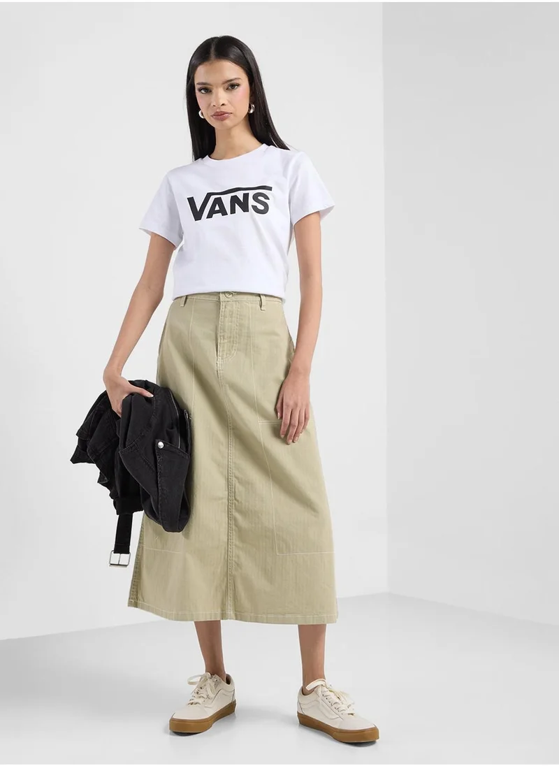 فانز Codey Long Flare Utility Skirt