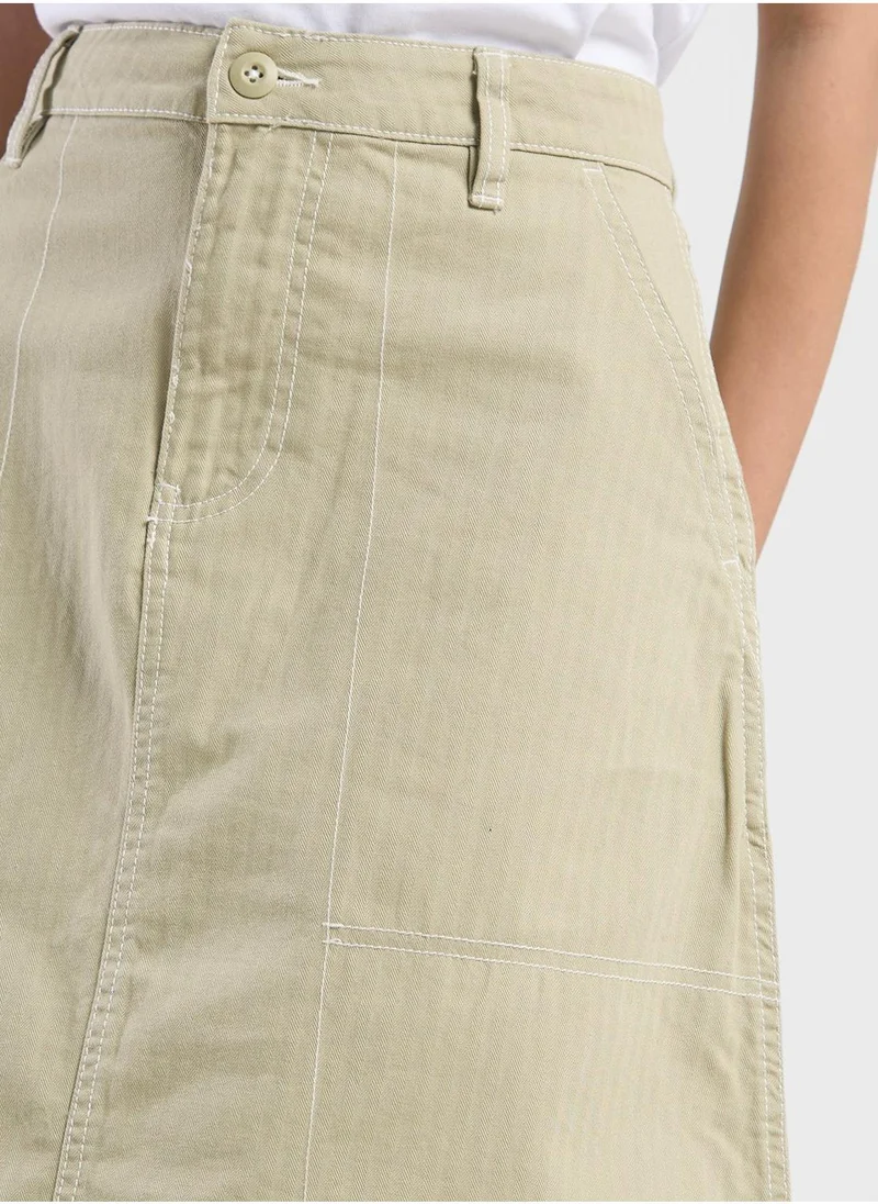 فانز Codey Long Flare Utility Skirt