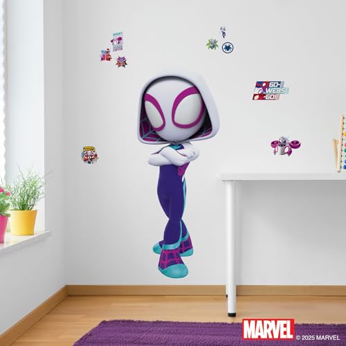 RoomMates Marvels Spidey and His Amazing Friends Ghost Spider Peel and Stick Wall Decals RMK5557GM - Image 3