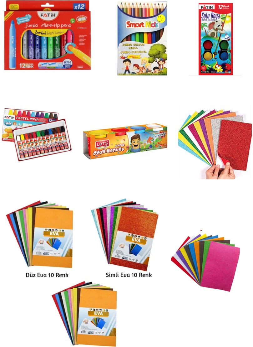 Stationery Set Jumbo Crayon, Felt Pen, Glittery Adhesive Eva - pzsku/Z3B27F6484D1A165E507EZ/45/_/1739779867/0036ea15-6df6-4684-9f02-d2c6e82f7f7c