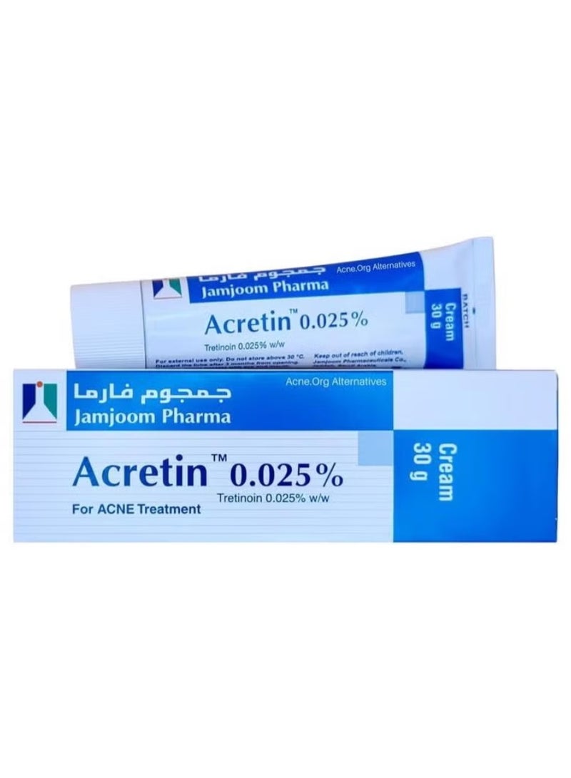 أكريتين Acretin 0.025% Topical Cream 30g - Image 1