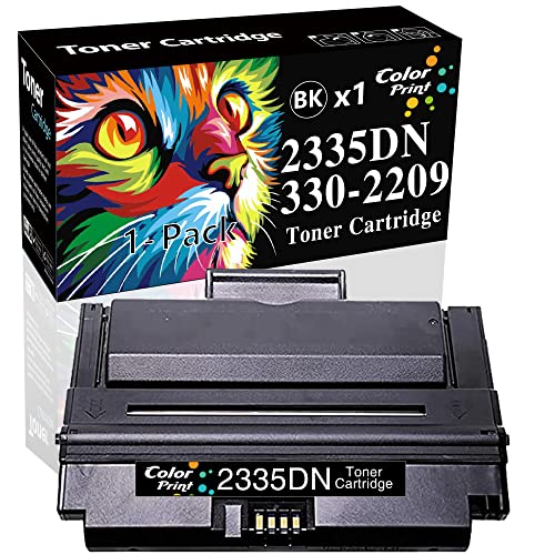 ColorPrint (1-Pack, Black, High Yield) ColorPrint Compatible 2335DN Toner Cartridge Replacement for Dell 2335 2355DN 2355 6,000 Pages Work with CR963 HX756 NX993 NX994 R189G 330-2209 Printer - Image 1