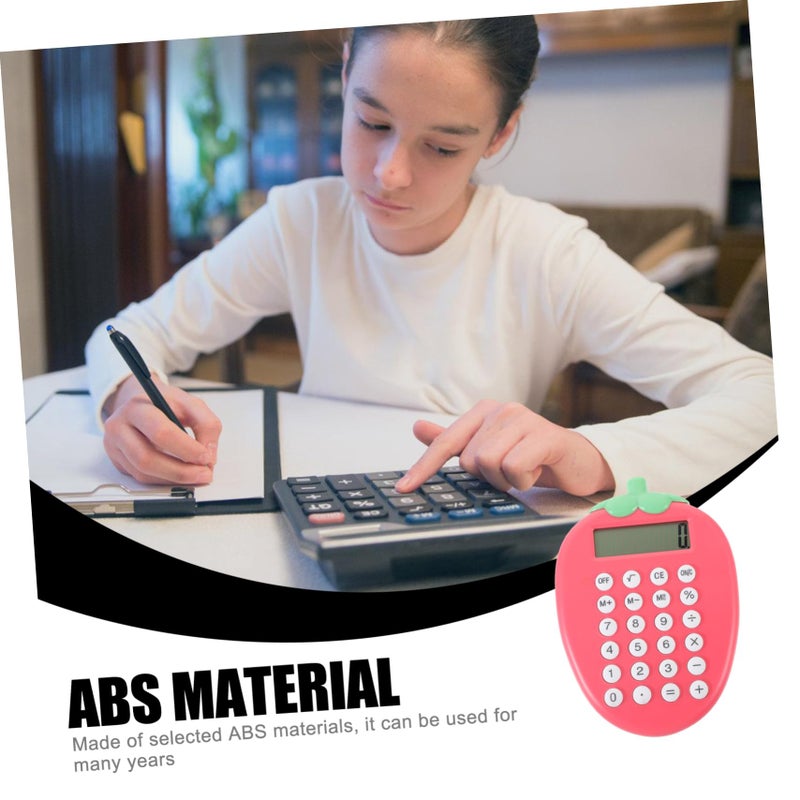 Strawberry Solar Calculator Portable Pocket Tool for Students and Office Use - Image 3