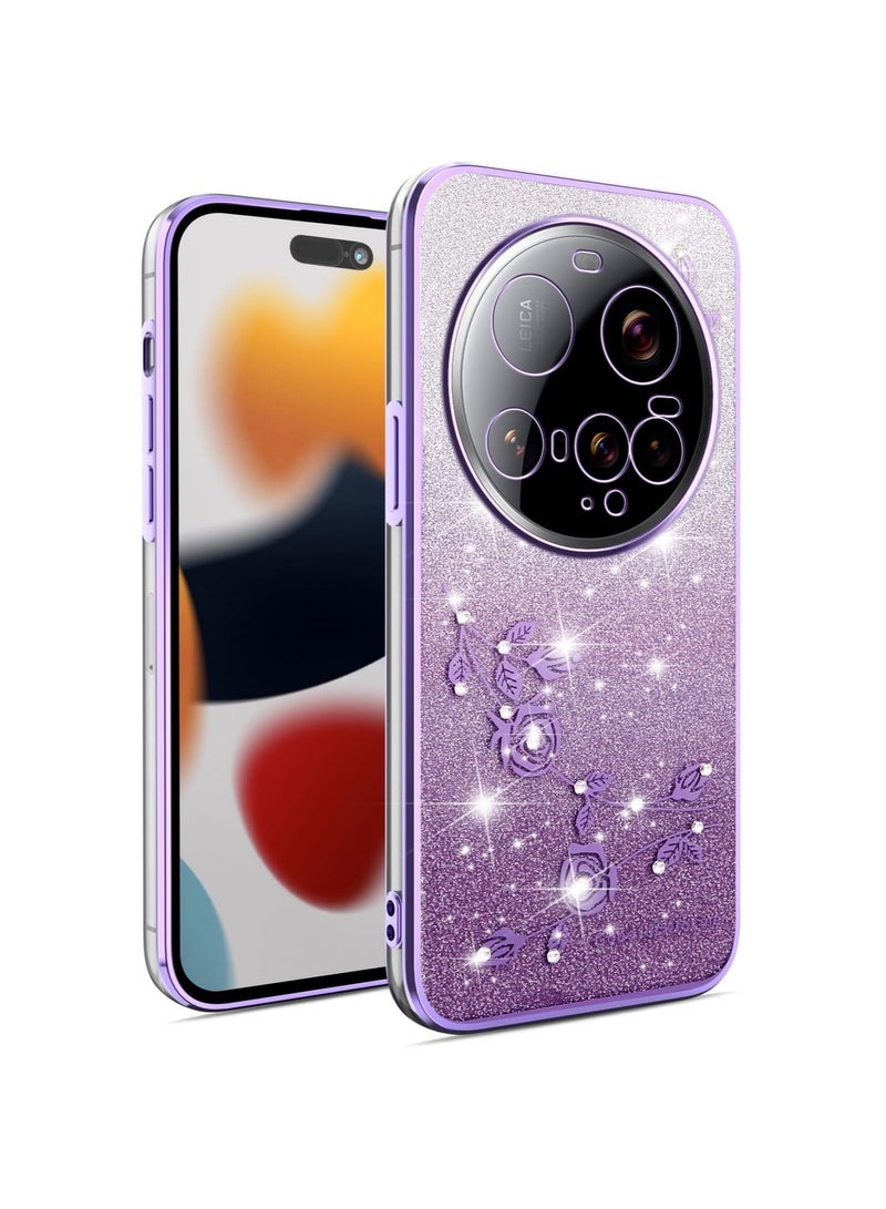 general Protective case compatible with Xiaomi 15 Ultra. Shock-absorbing soft TPU case with gold-plated finish. Shiny case.