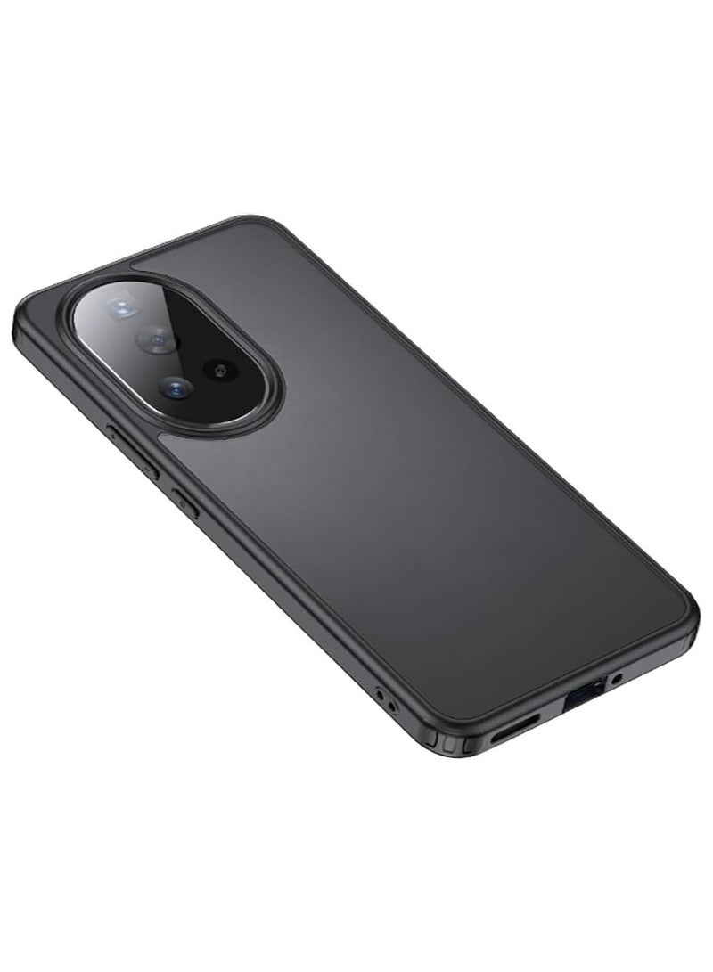 VKL Case Compatible with Huawei Nova 12 Pro, Four-corner Airbag Design Anti-fall and Non-stick Fingerprints Case for Huawei nova 12 Pro (Black) - Image 1