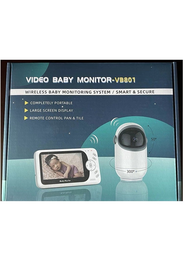 Generic - Baby Monitor Security Camera 2 Way Talk 260m Range Rotatable Night Vision Video Baby Monitor - Image 1