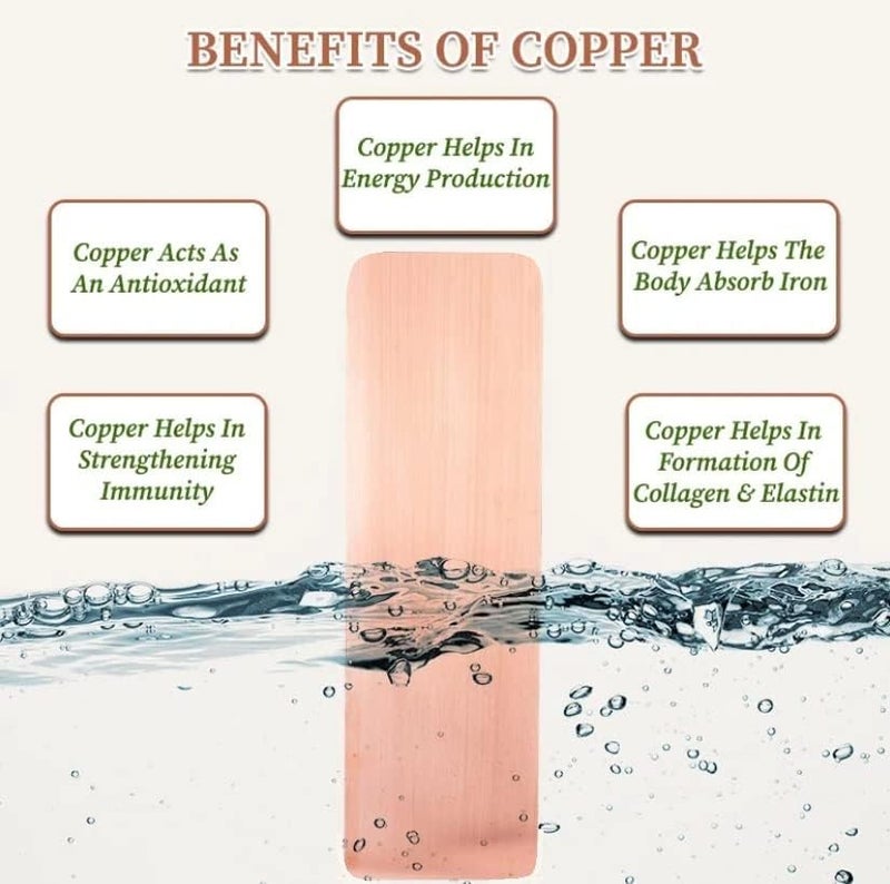 A.Leaf ALEAF Pure 99.9% Copper Plate for Making 15 Liter Structured Water (3.5 X 12 inches - 0.5mm) Copper sheet with round corners - Image 5