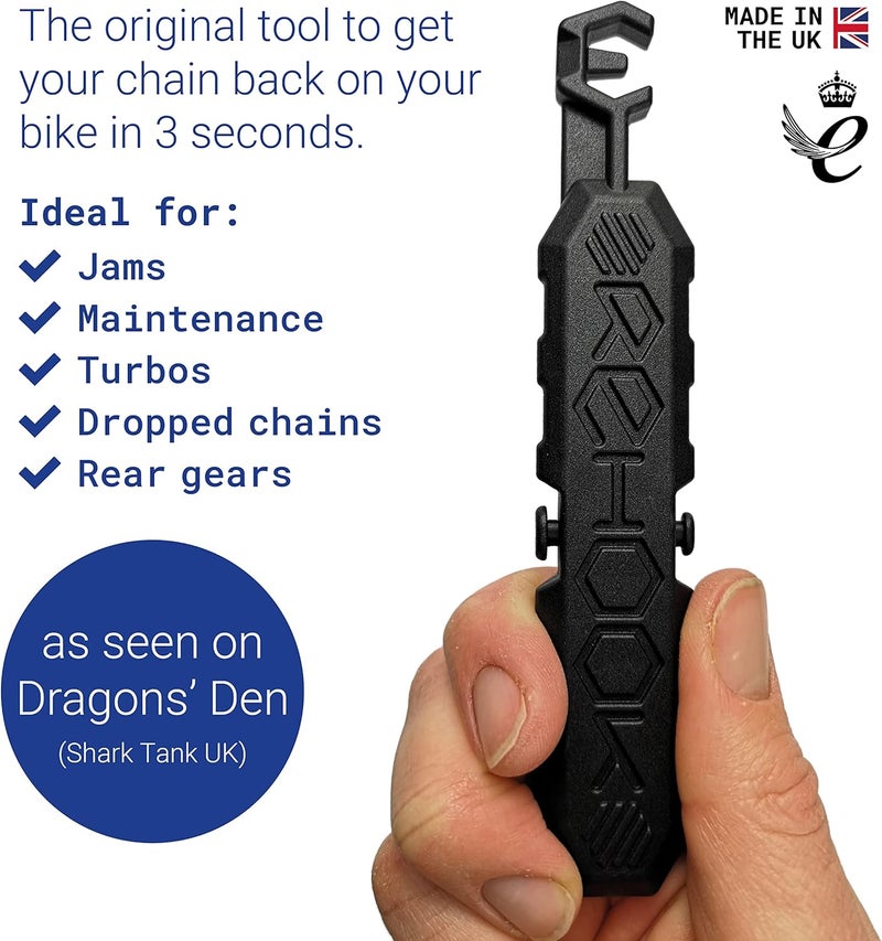 Rehook Original - Black Get Your Chain Back on Your Bike in 3 Seconds. Without The Mess Present for Any Cyclist or Gadget Lover - Image 3