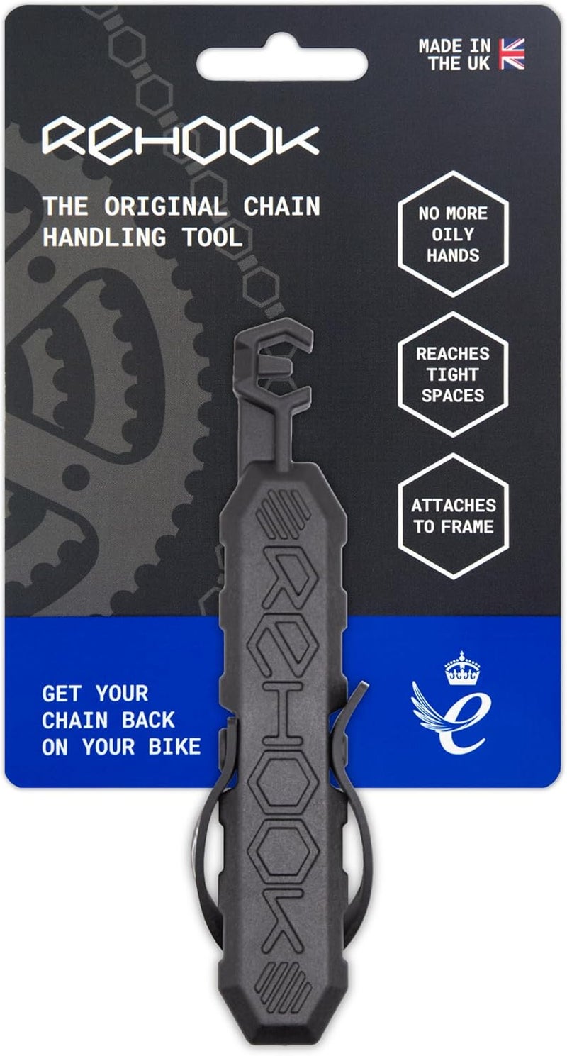 Rehook Original - Black Get Your Chain Back on Your Bike in 3 Seconds. Without The Mess Present for Any Cyclist or Gadget Lover - Image 1