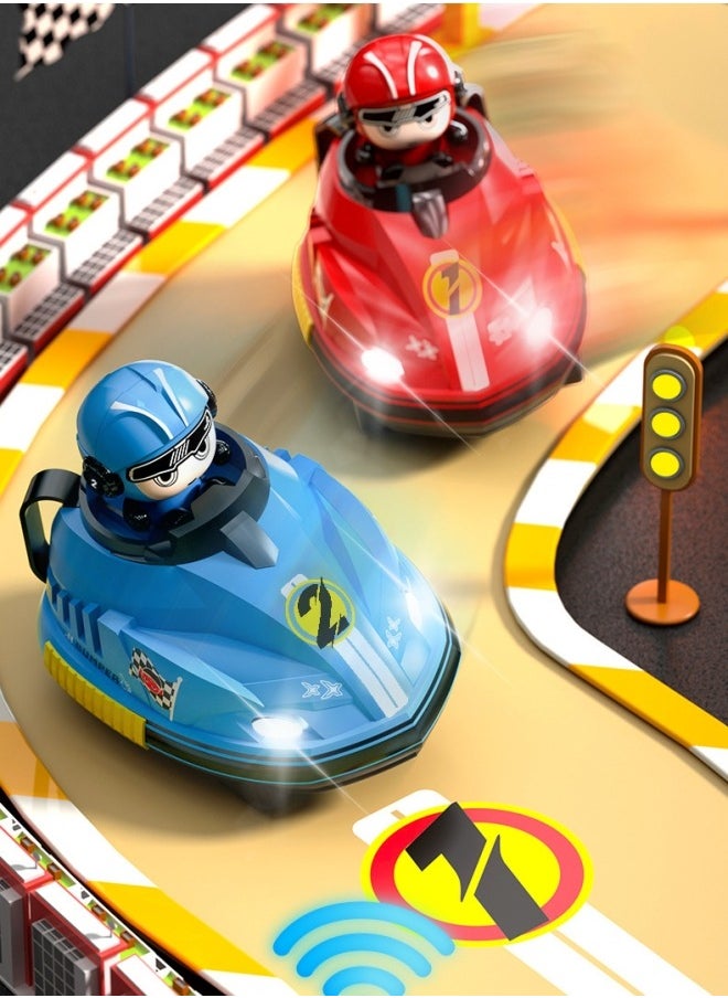 M MIAOYAN - Two person remote control battle collision car parent-child interaction go kart drift catapult children's toy, dynamic music, and cool lighting. Come and have a happy game with your child - Image 1