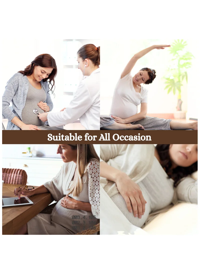 TUMMY Pack of 3 High Waist Bamboo Cotton Pregnancy Pants with Full Belly Support Comfty Breathable for Women Panties