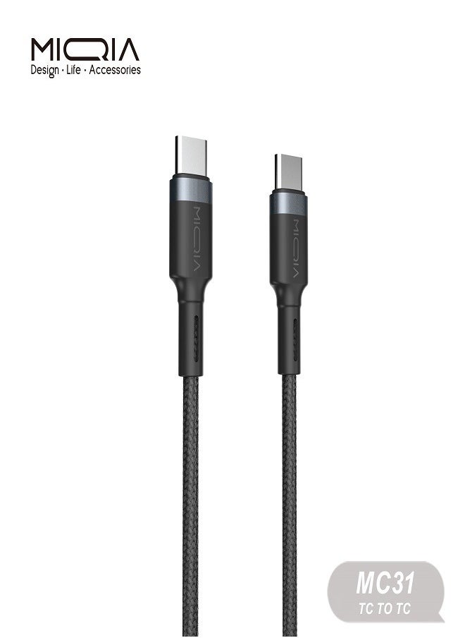 MIQIA PD60W Type-C to Type-C Cable Black 1M  - Image 2