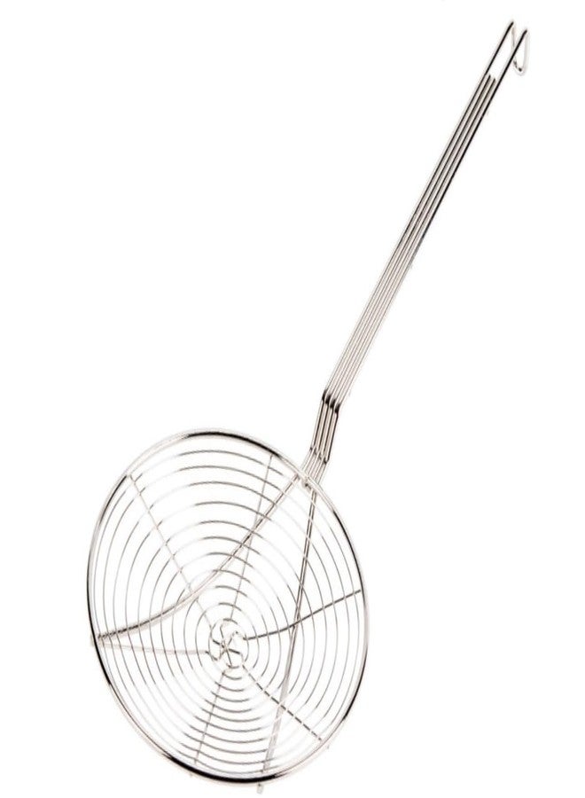Soro Essentials- 9” Stainless Steel Round Spiral Wire Skimmer Strainer- Cooking Spider Skimmer Wire Kitchen Utensils for Cooking Pasta Strainer Spoon Kitchen Frying and Draining - Image 1