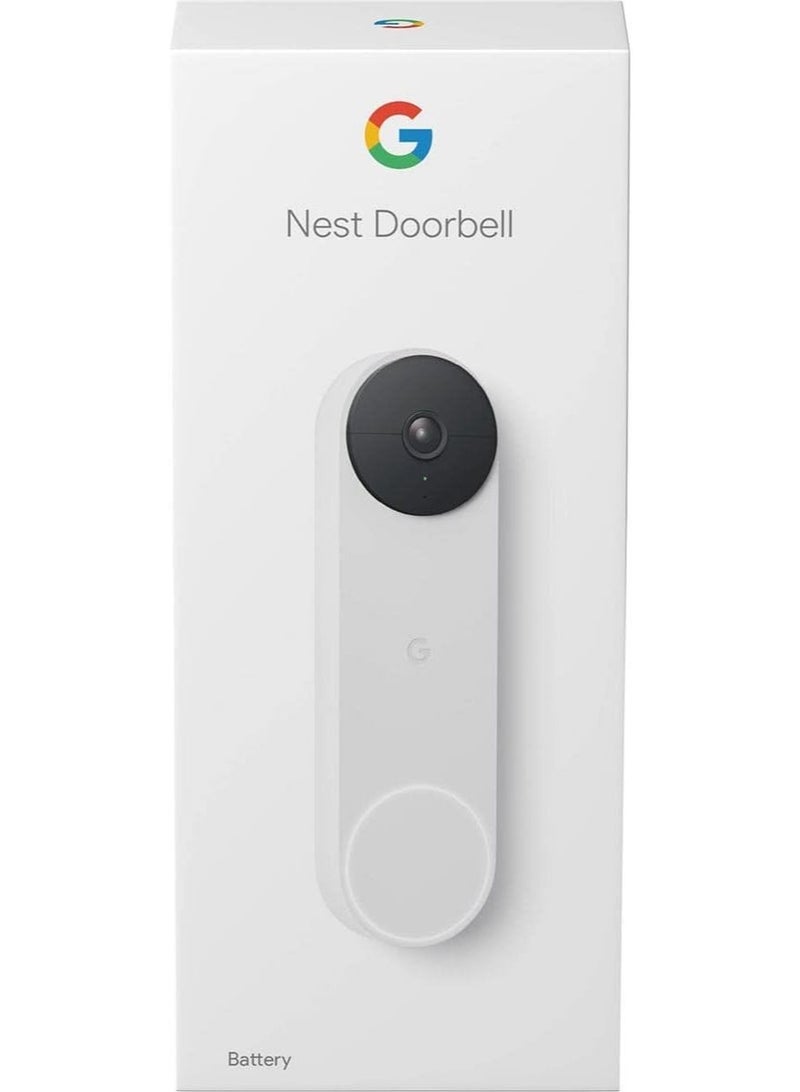 Google Nest Video Doorbell - Battery GA01318-US Snow - Image 4