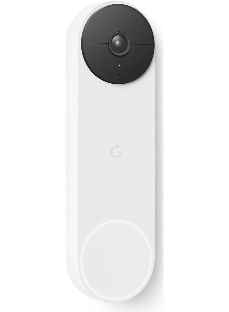 Google Nest Video Doorbell - Battery GA01318-US Snow - Image 1