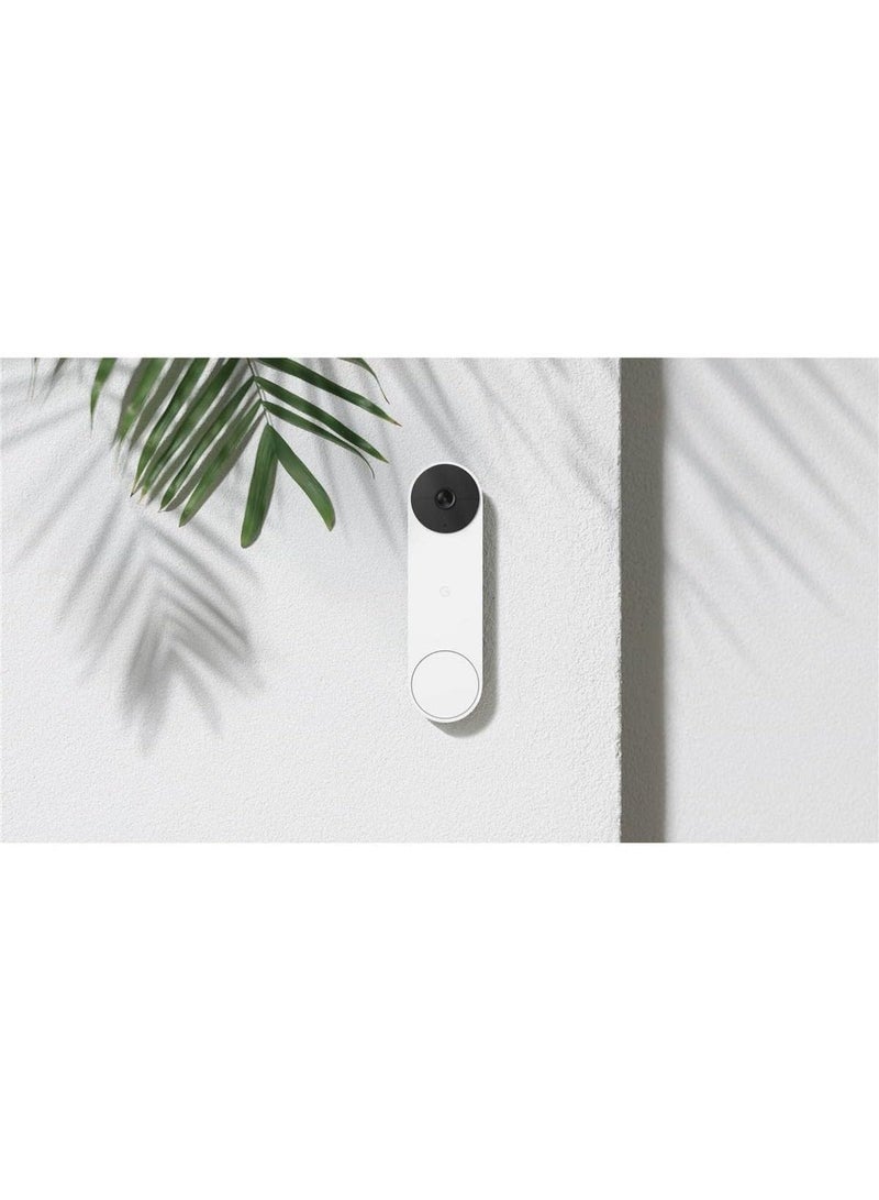 Google Nest Video Doorbell - Battery GA01318-US Snow - Image 2