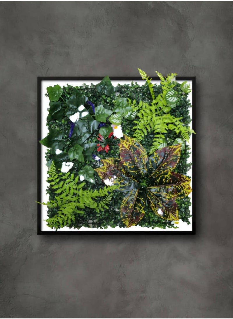 LINGWEI Artificial Wall Grass Panels Multicolour 50x50cm  - Image 3