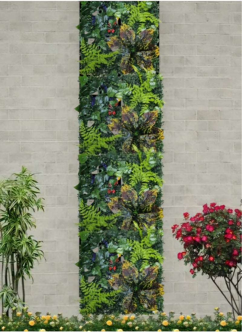 LINGWEI Artificial Wall Grass Panels Multicolour 50x50cm  - Image 4