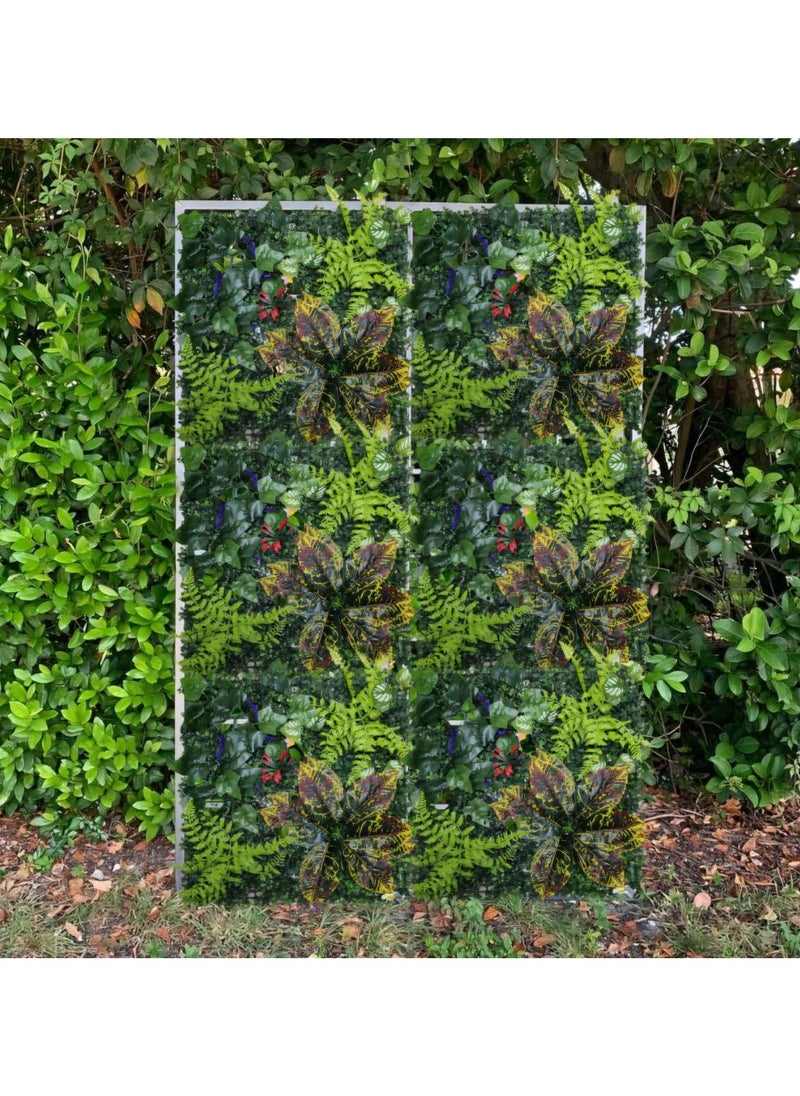 LINGWEI Artificial Wall Grass Panels Multicolour 50x50cm  - Image 5