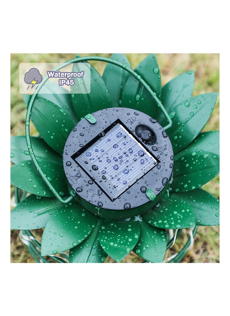 Y&D - 2 Pack Solar Pineapple Light, Outdoor Garden Decor Waterproof Hanging Light Patio Illumination Porch Path Lighting Lawn Fixture Handle Equipped Lantern for Yard Walkway - Image 1