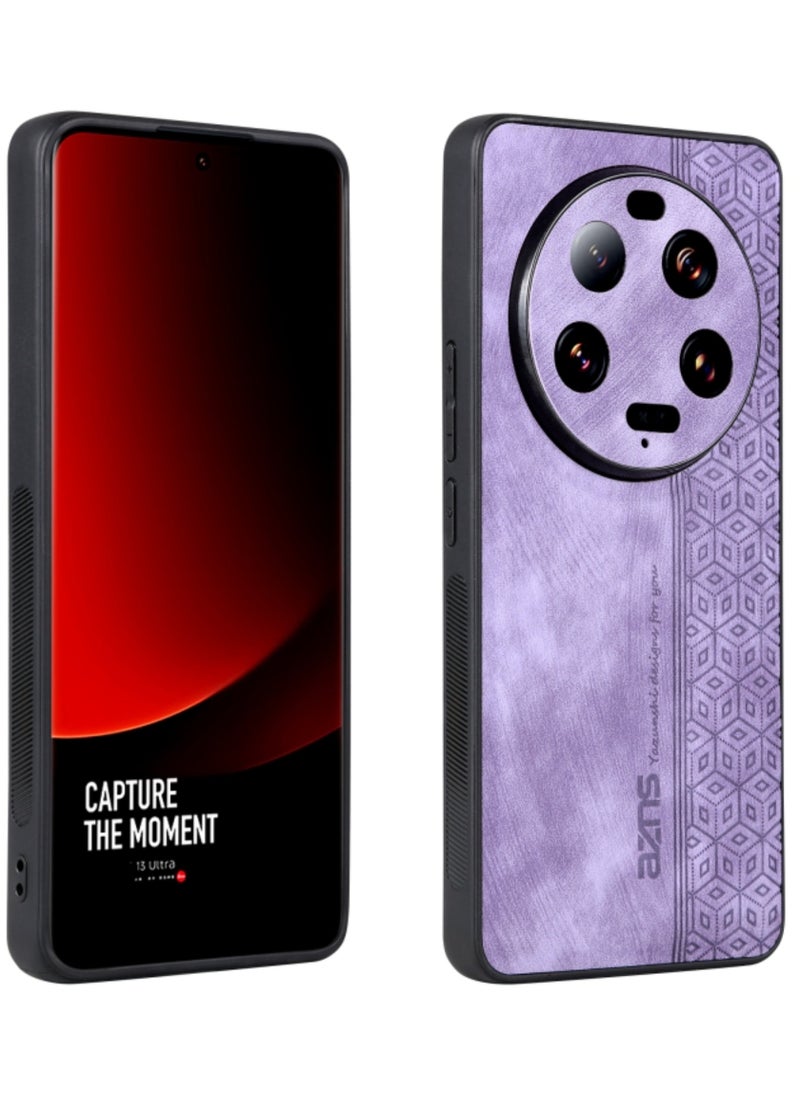 Case for Xiaomi 13 Ultra 3D Embossed Skin Feel Phone Cover Purple  - Image 1