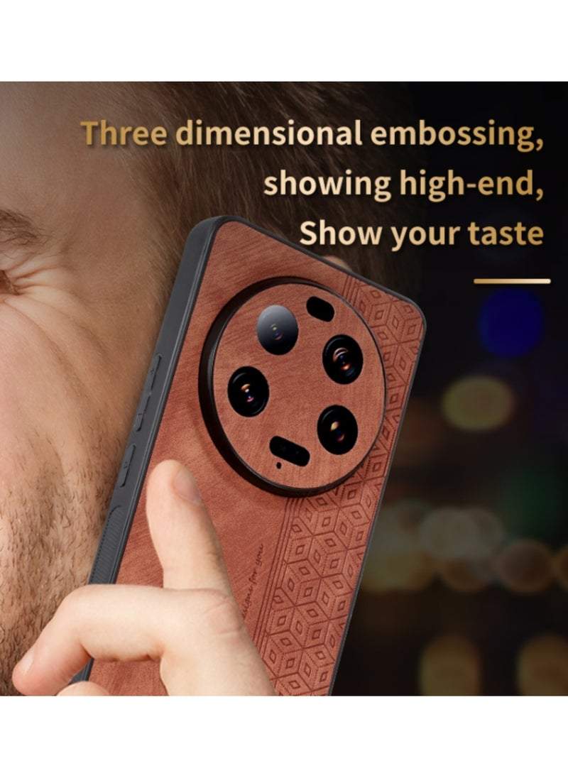 Case for Xiaomi 13 Ultra 3D Embossed Skin Feel Phone Cover Purple  - Image 5
