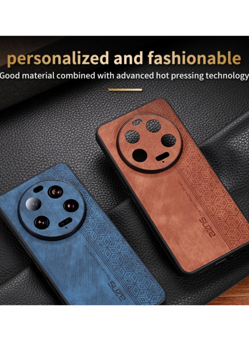 Case for Xiaomi 13 Ultra 3D Embossed Skin Feel Phone Cover Purple  - Image 4