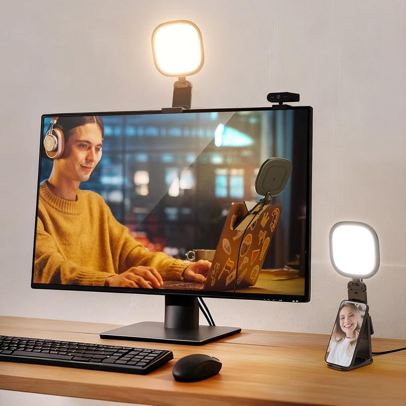 Neewer BASICS 5" Monitor Light Bar with Stand, 10W Bi Color Edge Lit USB LED Panel, Full Screen Lamp Lighting CRI95 for Computer Laptop Webcam Video Conference Zoom Call Desk Streaming Recording, NL10 - Image 1