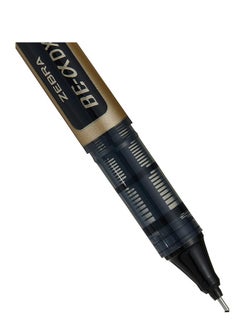 ZEBRA Zebra DX7 Liquid Ink Rollerball 0.7 Medium - Black (Pack of 10)  - Image 4