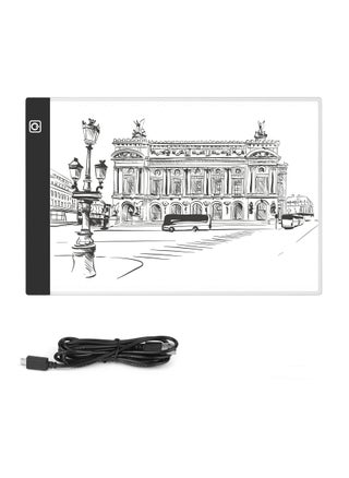 A5 LED Drawing Light Box, 15x21cm Adjustable Drawing Pad Tracing Copy Board Sketching Light Pad Portable Art Light Table Ultra-Thin Lightboard for Diamond Painting Sketching Animation X-RAY Viewing - pzsku/Z3B2889E2F4FC5E7ED98DZ/45/_/1717136348/3de85f62-40b2-48f4-8796-4db46b2d988f