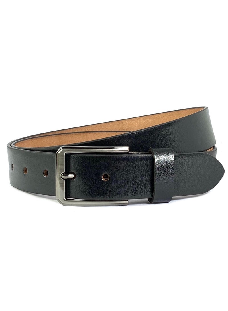 Classic Milano Genuine Leather Belt for Men – Formal & Semi-Casual Men's Belts | Stylish Party Wear Man Belt | Durable Leather Belt for Casual Outfits & Gifts - Image 1