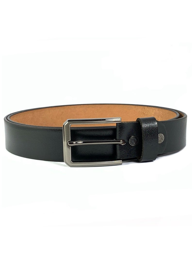 Classic Milano Genuine Leather Belt for Men – Formal & Semi-Casual Men's Belts | Stylish Party Wear Man Belt | Durable Leather Belt for Casual Outfits & Gifts - Image 2