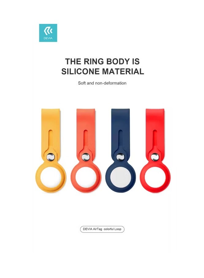 ديفيا حزام سيليكون لأير تاج بلوتوث 2021 / جهاز إيجاد العناصر / جهاز صغير للبحث عن المفاتيح / حامل مضاد للفقد / غطاء مضاد للخدوش / غطاء واقي - أزرق بحري - Image 3