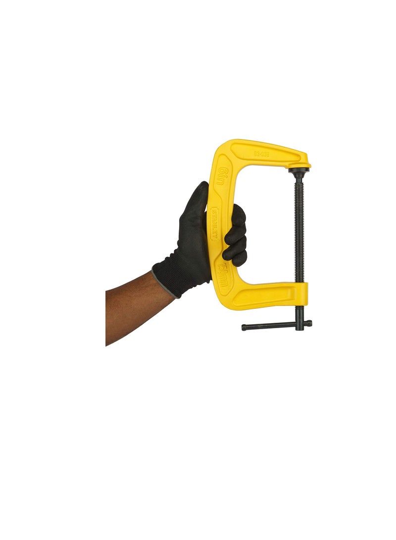 Stanley MaxSteel C-Zwinge (150 mm Spannweite, 89 mm Ausladung, 680 kg Spannkraft, korrissionsbeständig) 0-83-035 - Image 3