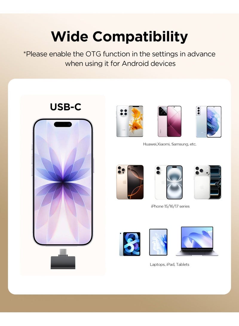 سارامونيك ميكروفون Lavalier اللاسلكي Saramonic Air SE مع منفذ USB-C لسلسلة iPhone 15/16/17 ، أندرويد والكاميرا ، إلغاء الضوضاء AI Clip-On Mini Mic لمقابلة البث الحي - Image 2