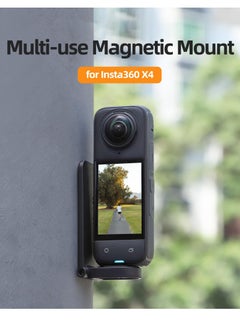 SYOSI Magnetic Mount Base for Insta360 X4, Magnetic Quick Release Mount Bracket, Angle Adjustable Clip Clamp Mount, Multifunctional Desktop Stand Base Holder for Insta 360 X4 Sports Camera Accessories  - Image 2
