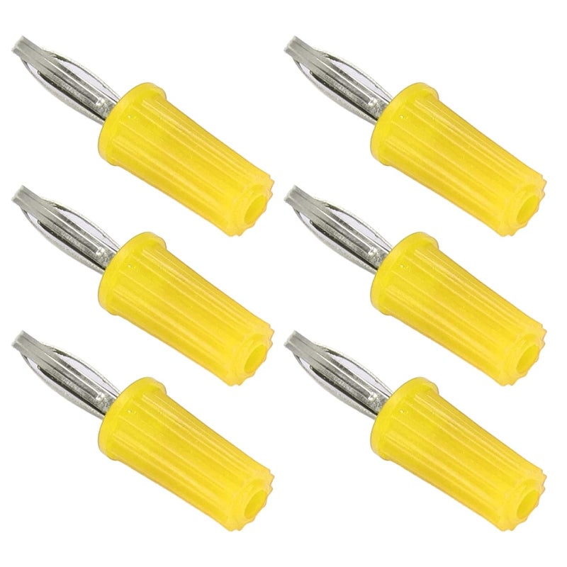 100Pcs Banana Socket 4mm ABS Plated Brass Long Service Life Good Performance Electrical Connections Tools (Yellow) - Image 2