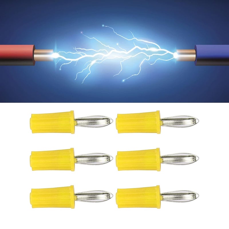 100Pcs Banana Socket 4mm ABS Plated Brass Long Service Life Good Performance Electrical Connections Tools (Yellow) - Image 3